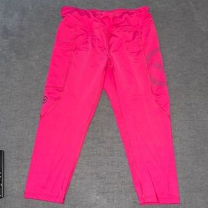Virus Cropped Pink Leggings— crossfit